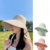 Women Summer Solid Large Brim Neck Guard Sunproof Hat WE1005 -Ada Fashion 01 6247d06c 65b5 485f ad50 6f4d35ecb29c