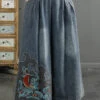 Women Summer Vintage Koi Embroidery Wide-leg Denim Pants CO1049 -Ada Fashion 01 bff2d605 6c29 49bc 8096 11a9a4fb18c6
