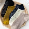5 Pairs Women Flower Jacquard Summer Socks AA1026 -Ada Fashion 02 7162157a bf3c 460e 89ae 406e4fb2cdef