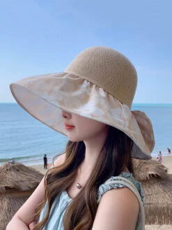 Women Summer Flower Spliced Bowknot Sunproof Hat AA1028 -Ada Fashion 03 cabf2c75 49c9 4f8d 9bfc 31c60c8012d8