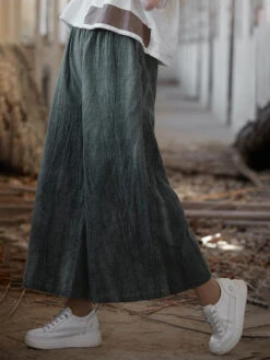 Women Vintage Summer Tie-dye Ramie Wide-leg Pants IO1009 20 Women Vintage Summer Tie-dye Ramie Wide-leg Pants IO1009 -Ada Fashion 03 ef2befe2 72f3 4d07 9159 6d335c2dbc0a