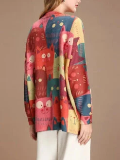Women Spring Cute Cat Knitted Cardigan Sweater PA1005 -Ada Fashion 04 b475c51e 6f95 414e aaf1 d9df319d33f0