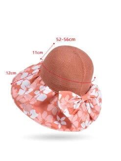 Women Summer Flower Spliced Bowknot Sunproof Hat AA1028 -Ada Fashion 04 df096608 2adf 4b7f b2ba ef767c437cdf
