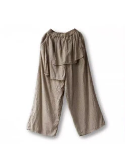 Women Spring Vintage Dot Spliced Cotton Straight-leg Pants SC1019 -Ada Fashion 05 a9aafb2d 48dd 473b aa93 dd1caf2f05bb