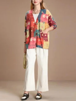 Women Spring Cute Cat Knitted Cardigan Sweater PA1005 -Ada Fashion 05 b7314604 000d 430c b97c 40c95542b666