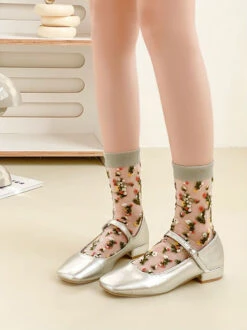 5 Pairs Women Summer Flower Jacquard Thin Socks FG1017 -Ada Fashion 06 86111195 c5d0 4771 954f fbc5038b8388