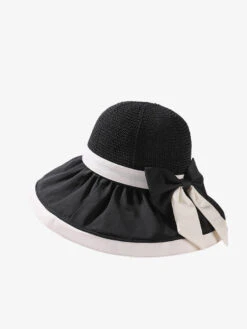 Women Summer Colorblock Large Brim Bowknot Hat WE1003 -Ada Fashion 06 94d541a1 7534 40ed b03a 524935e64a6a