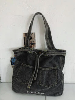 Women Vintage Solid Pocket Denim Handbag Shoulder Bag BN1033 -Ada Fashion 06 f20628f6 5eb0 4692 91d3 ffdcff966693