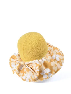Women Summer Flower Spliced Bowknot Sunproof Hat AA1028 -Ada Fashion 08 61414ea8 cd67 4162 9751 da9018844140