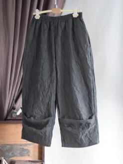 Women Summer Vintage Solid Loose Cotton Calf-Length Pants CV1042 -Ada Fashion 08 fa7f3020 c5a5 4da6 b20d bd671f802034