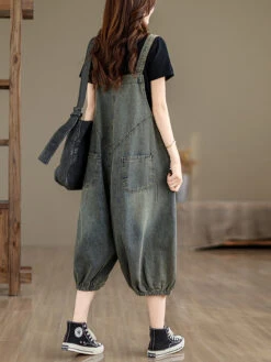 Women Retro Summer Solid Pocket Denim Jumpsuits FG1035 -Ada Fashion 09 5b554ef1 f8a4 4887 a657 9e4fe39f5234