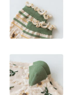 5 Pairs Women Artsy Flower Green Mid-Calf Socks IO1011 -Ada Fashion 09 841c0238 f8f6 4a4e a3cb 17b19439e0a8