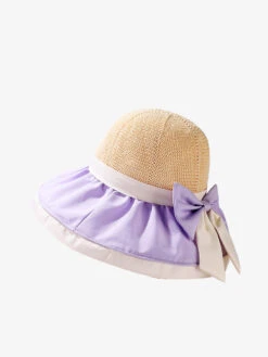Women Summer Colorblock Large Brim Bowknot Hat WE1003 -Ada Fashion 10 109693aa dbfe 42b9 b273 970cda2a05e0