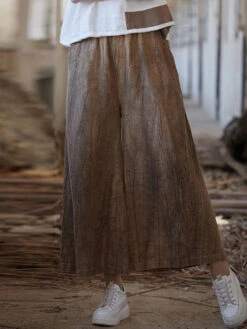 Women Vintage Summer Tie-dye Ramie Wide-leg Pants IO1009 16 Women Vintage Summer Tie-dye Ramie Wide-leg Pants IO1009 -Ada Fashion 10 16a9baf9 f154 40a6 b271 1a6686e2a335