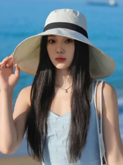 Women Summer Colorblock Sunproof Bowknot Hat QW1022 -Ada Fashion 11 0ff2188b 33d2 475d bb17 996c49f36d7a
