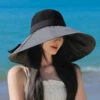 Women Summer Travel Large Brim Sunproof Spliced Hat QW1036 -Ada Fashion 12 c777a544 f674 45aa aa0d 6fb6ef611090