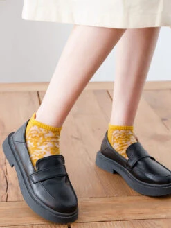 5 Pairs Women Flower Jacquard Summer Socks AA1026 -Ada Fashion 13 281443ee 041b 4464 a243 f74cf53ac035