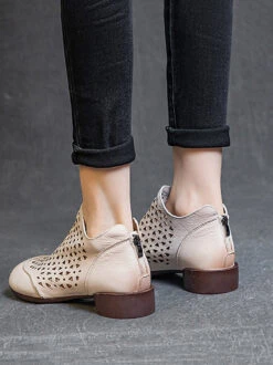 Women Summer Casual Leather Soft Cutout Boots UI1029 -Ada Fashion 13 4319b434 a939 400b b2cf 59ade1dd7fc2