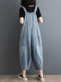 Women Summer Solid Casual Loose Denim Jumpsuits XX1050 -Ada Fashion 15 567db1d0 4220 44aa bb1a 627bf819df07