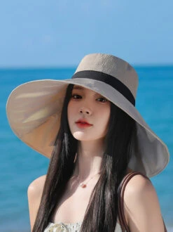 Women Summer Colorblock Sunproof Bowknot Hat QW1022 -Ada Fashion 17 7a7cfd1d 12be 4667 bc64 af0430086546