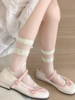 3 Pairs Women Elegant Flower Lace Spliced Thin Socks BN1032 -Ada Fashion 17 c86b4ab4 7f38 4b98 b2d8 edad105fb3ba
