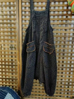 Women Retro Patch Floral Spliced Summer Jumpsuits WE1044 -Ada Fashion 20240427 152817 052