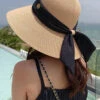 Women Summer Straw Colorblock Sunproof Travel Hat AH414 -Ada Fashion 20240508 144218 104
