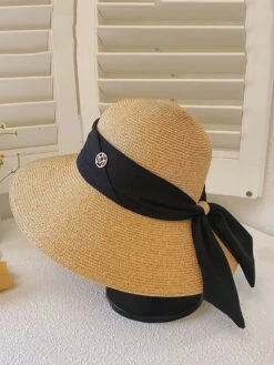 Women Summer Straw Colorblock Sunproof Travel Hat AH414 -Ada Fashion 20240508 144218 110