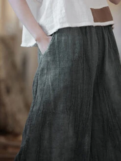 Women Vintage Summer Tie-dye Ramie Wide-leg Pants IO1009 18 Women Vintage Summer Tie-dye Ramie Wide-leg Pants IO1009 -Ada Fashion 21 84ef3d3b 6fbc 4dbd aa8e 7159f2377e34