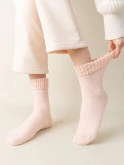 Women Solid Winter Wool Socks -Ada Fashion 4 Pairs Women Solid Winter Wool Socks Ada Fashion 177798133