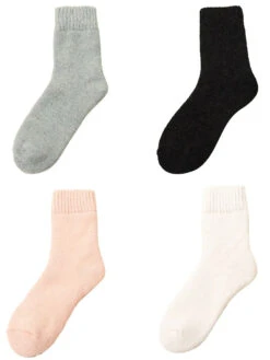 Women Solid Winter Wool Socks -Ada Fashion 4 Pairs Women Solid Winter Wool Socks Ada Fashion 177798293
