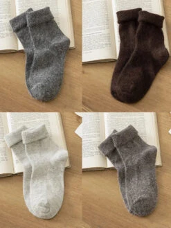 Women Winter Wool Socks -Ada Fashion 4 Pairs Women Winter Warm Wool Socks Ada Fashion 178135248