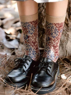 Women Autumn Leopard Print Socks -Ada Fashion 5 Pairs Women Autumn Leopard Print Socks Ada Fashion 178001287