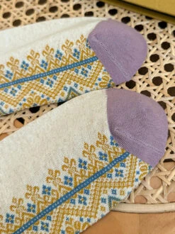 Women Lacework Cotton Socks -Ada Fashion 5 Pairs Women Vintage Lacework Cotton Socks Ada Fashion 178143995