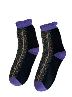 Women Lacework Cotton Socks -Ada Fashion 5 Pairs Women Vintage Lacework Cotton Socks Ada Fashion 178144071