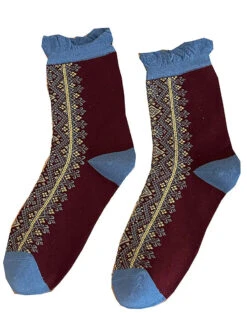 Women Lacework Cotton Socks -Ada Fashion 5 Pairs Women Vintage Lacework Cotton Socks Ada Fashion 178144417