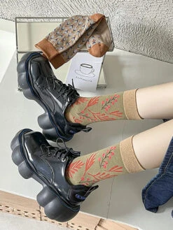 Women Warm Socks -Ada Fashion 5 Pairs Women Vintage Warm Socks Ada Fashion 178136352