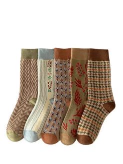 Women Warm Socks -Ada Fashion 5 Pairs Women Vintage Warm Socks Ada Fashion 178137023