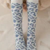 Women Leopard Print Fleece Socks