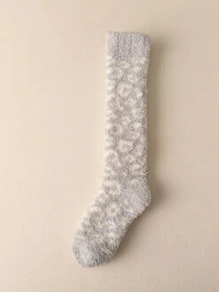 Women Leopard Print Fleece Socks -Ada Fashion 5 Pairs Women Winter Leopard Print Fleece Socks Ada Fashion 178120441