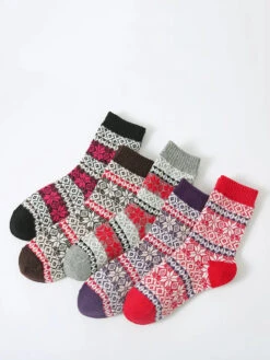 Women Winter Thicken Socks -Ada Fashion 5 Pairs Women Winter Thicken Socks Ada Fashion 178127889