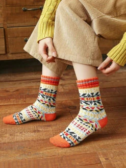 Women Winter Thicken Socks -Ada Fashion 5 Pairs Women Winter Thicken Socks Ada Fashion 178128329