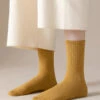 Women Solid Winter Cotton Socks