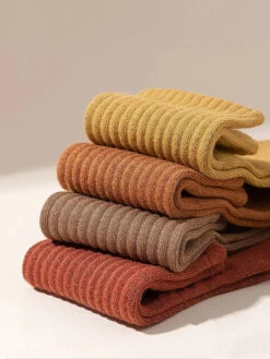 Women Solid Winter Cotton Socks -Ada Fashion 6 Pairs Women Solid Winter Cotton Socks Ada Fashion 177763381