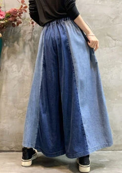 Casual Drawstring Elasticity Plaid Split-Joint Ninth Denim Pants LY3920 -Ada Fashion 728e8a559511555fb57ccd22ec3de4dd b15e743f b6f5 4d63 b91a 9d4ab6258723