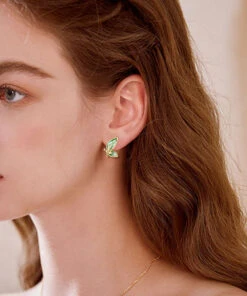 Art Green Butterfly Silver Crystal Zircon Stud Earrings LY7754 -Ada Fashion Art Green Butterfly Silver Crystal Zircon Stud Earrings4 729cb4cf 077a 472c a652 a5dd0f1f7f20