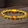 Art Yellow Crystal Buddha Beads Bracelet ML0262 -Ada Fashion Art Yellow Crystal Buddha Beads Bracelet Ada Fashion 161824290