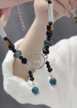 Beautiful Colorblock Allouy Gem Stone Charm Bracelet ML0267 -Ada Fashion Beautiful Colorblock Allouy Gem Stone Charm Bracelet Ada Fashion 161820970