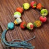 Beautiful Colorblock Hand Knitting Fruit And Vegetable Tassel Bracelet ML0676 -Ada Fashion Beautiful Colorblock Hand Knitting Fruit And Vegetable Tassel Bracelet Ada Fashion 162805265