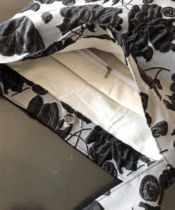 Beautiful Grey Flower Jacquard Square Spandex Satchel Handbag LY1790 -Ada Fashion Beautiful Grey Flower Jacquard Square Spandex Satchel Handbag5